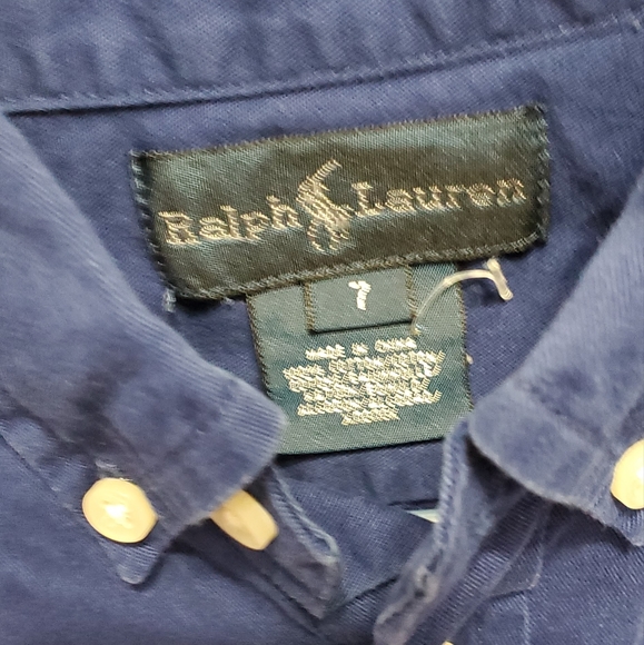 Boys Ralph Lauren Shirt Size 7 - Picture 3 of 3